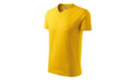V-neck, Tricou unisex, galben