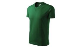 V-neck, Tricou unisex, verde sticlă