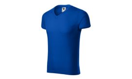 Slim Fit V-neck, Tricou pentru bărbaţi, albastru regal