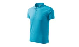 Pique Polo, Tricou polo pentru bărbaţi, turcoaz