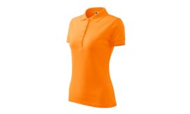 Pique Polo, Tricou polo pentru damă, tangerine orange