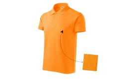 Cotton, Tricou polo pentru bărbaţi, tangerine orange
