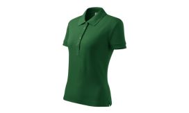 Cotton Heavy, Tricou polo pentru damă, verde sticlă