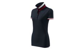 Collar Up, Tricou polo pentru damă, dark navy