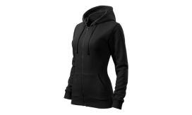 Trendy Zipper, Hanorac pentru damă, negru