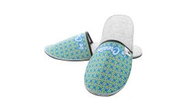 CreaFelt Slip, papuci personalizati, RPET, alb/gri