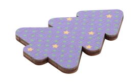 Woofri Xmas, Magnet de frigider, personalizat de Crăciun, brad, natural