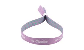 SuboWrist Alloy, brățară de festival, RPET, personalizată, alb