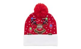 Norrsken, Crăciun LED pălărie de iarnă, ren, roșu