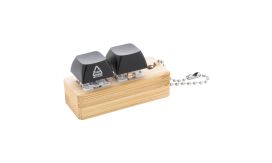 Typoo, breloc antistres, negru/natural