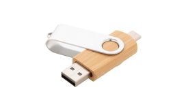 BooSpin, unitate flash USB OTG, natural, 32GB