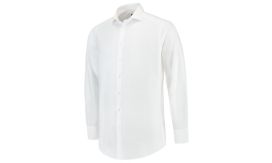 Fitted Stretch Shirt, Cămaşă pentru bărbaţi, alb