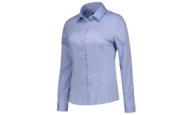 Fitted Stretch Blouse, Cămaşă pentru damă, blue