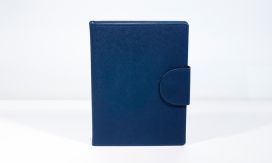 Agenda A5 Cross Blue Tab cu file din praf de piatra
