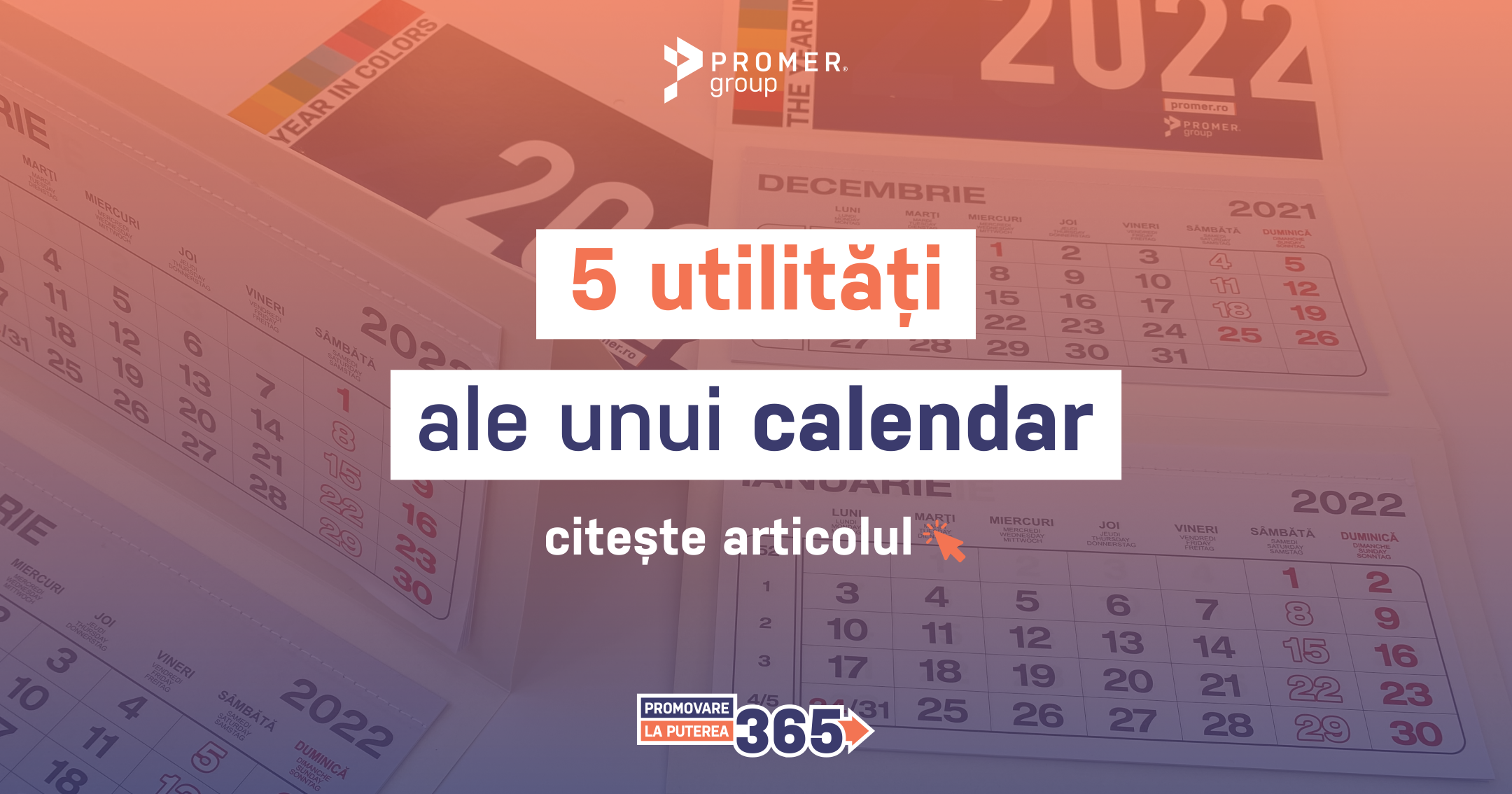 5 utilități ale unui calendar