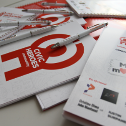 Materiale pentru evenimente Civic Heroes